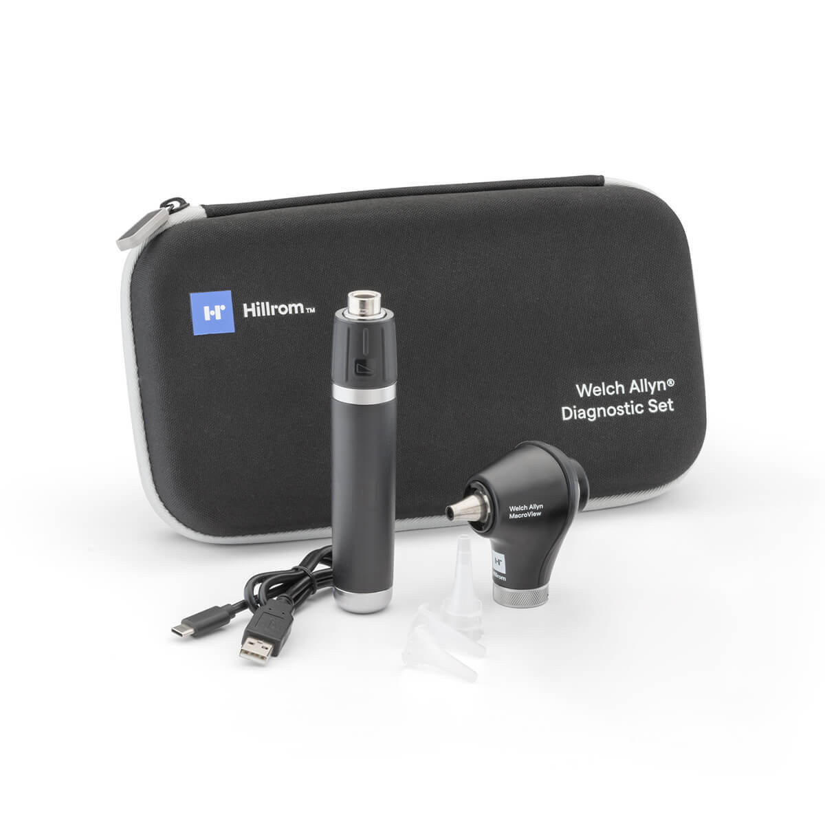 Welch Allyn Macro View LED Otoscope with USB Rechargeable Handle and Hard Case