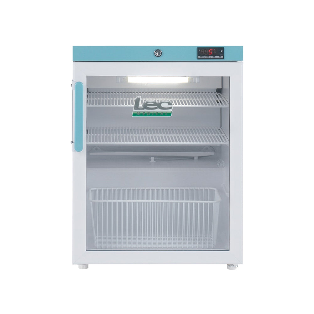 LEC Medical Pharmacy Essential Fridge 82L Glass Door - PEGR82UK