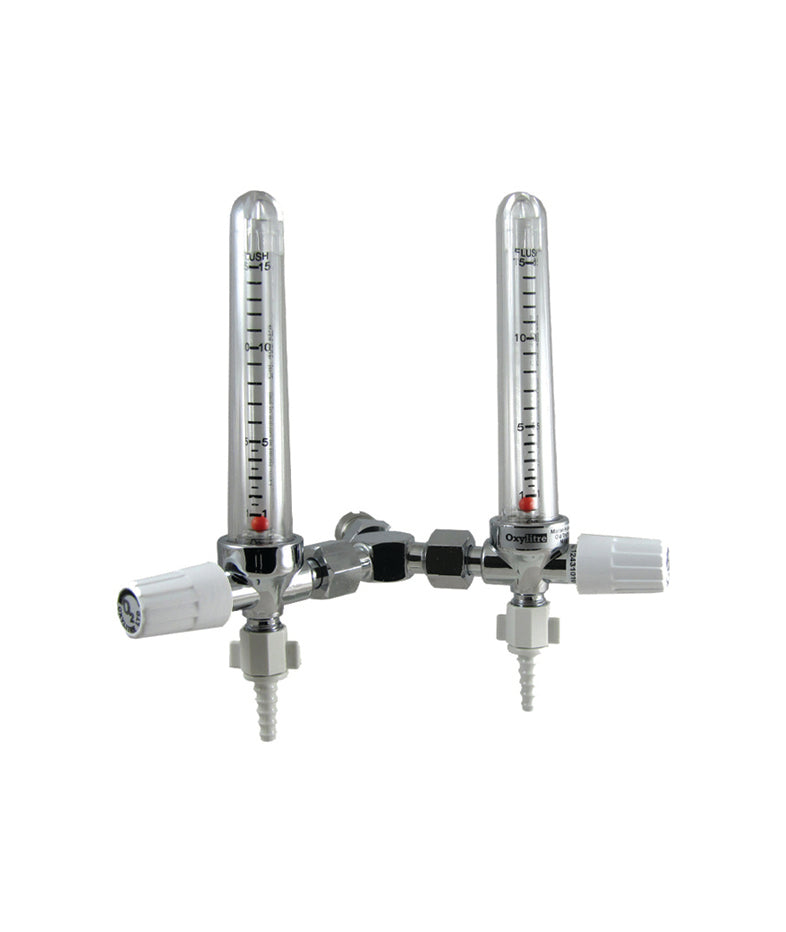 Oxylitre Twin Flowmeter 0-15LPM