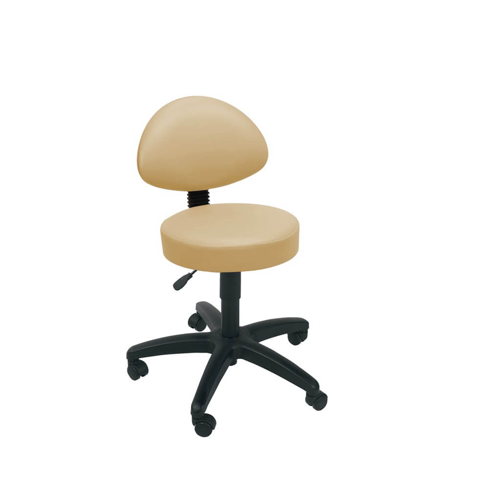 Sunflower Medical Gas-lift Stool with Back Rest