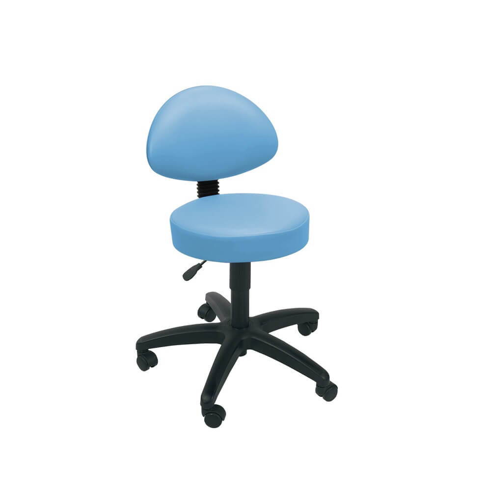 Sunflower Medical Gas-lift Stool with Back Rest