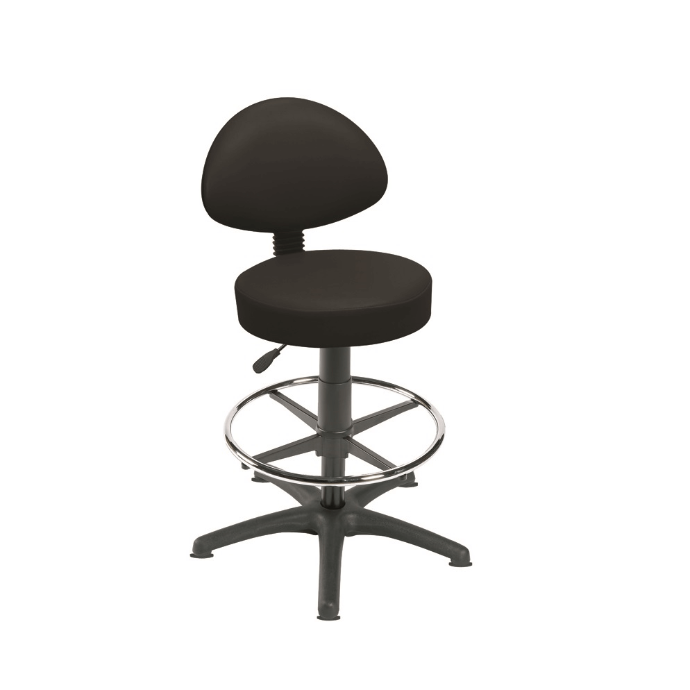 Sunflower Medical Gas-lift Stool with Back Rest