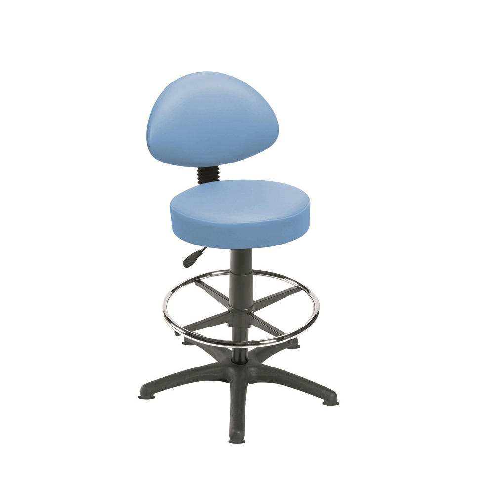 Sunflower Medical Gas-lift Stool with Back Rest
