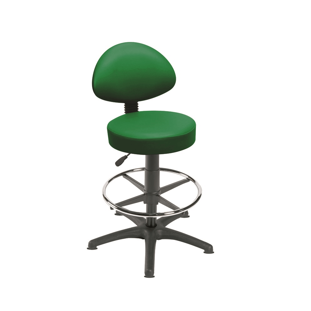 Sunflower Medical Gas-lift Stool with Back Rest