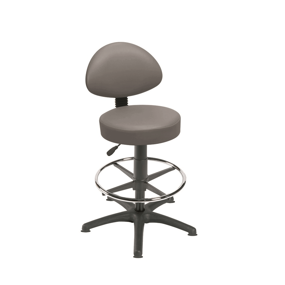 Sunflower Medical Gas-lift Stool with Back Rest