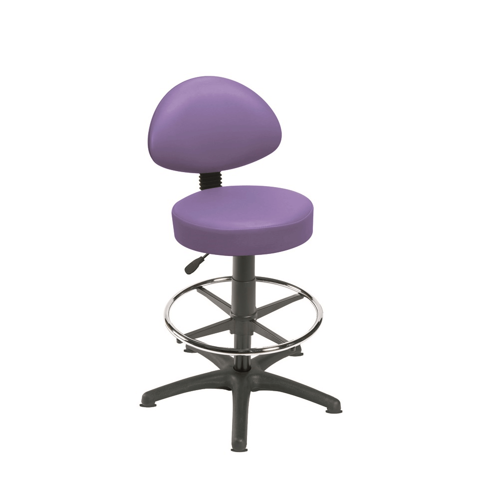 Sunflower Medical Gas-lift Stool with Back Rest