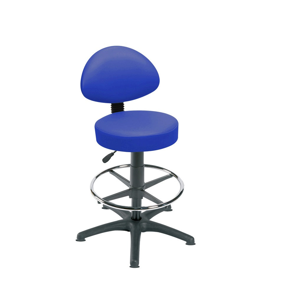 Sunflower Medical Gas-lift Stool with Back Rest