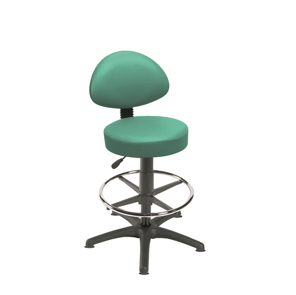 Sunflower Medical Gas-lift Stool with Back Rest