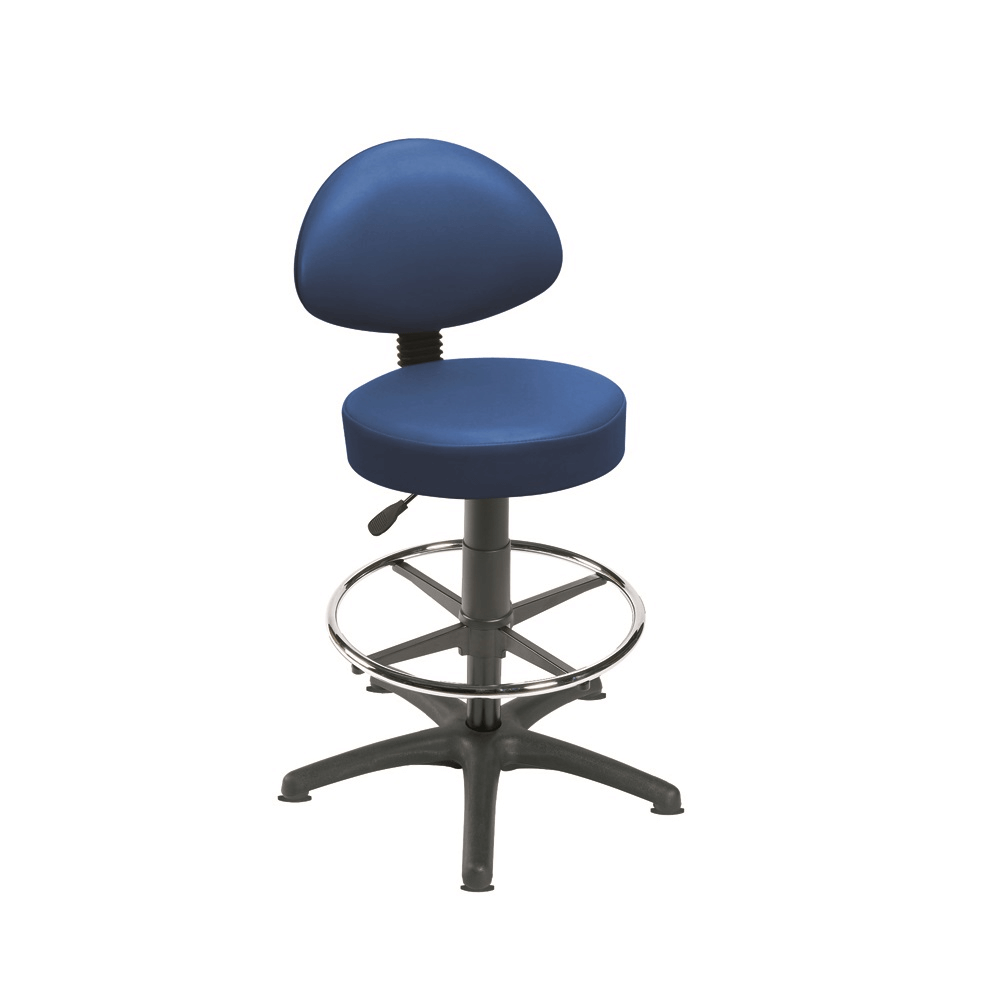 Sunflower Medical Gas-lift Stool with Back Rest