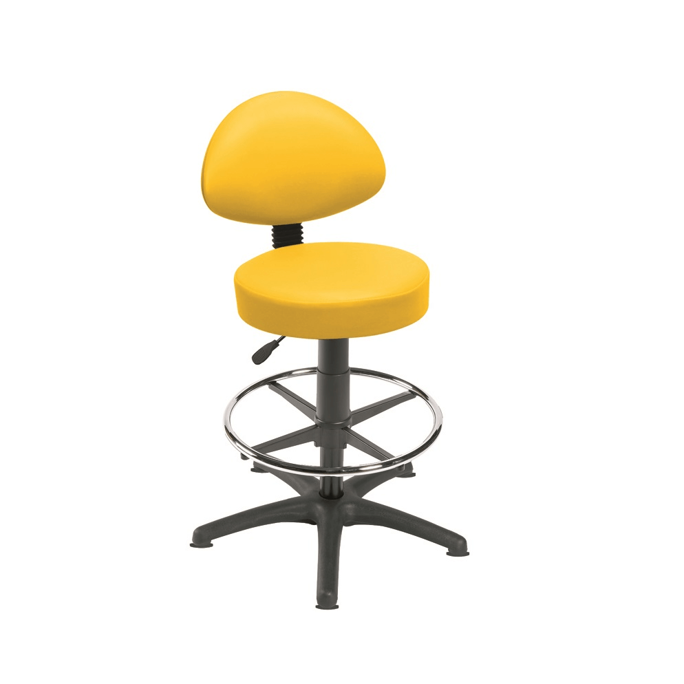 Sunflower Medical Gas-lift Stool with Back Rest