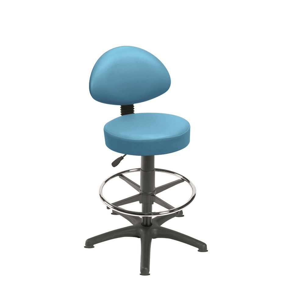 Sunflower Medical Gas-lift Stool with Back Rest