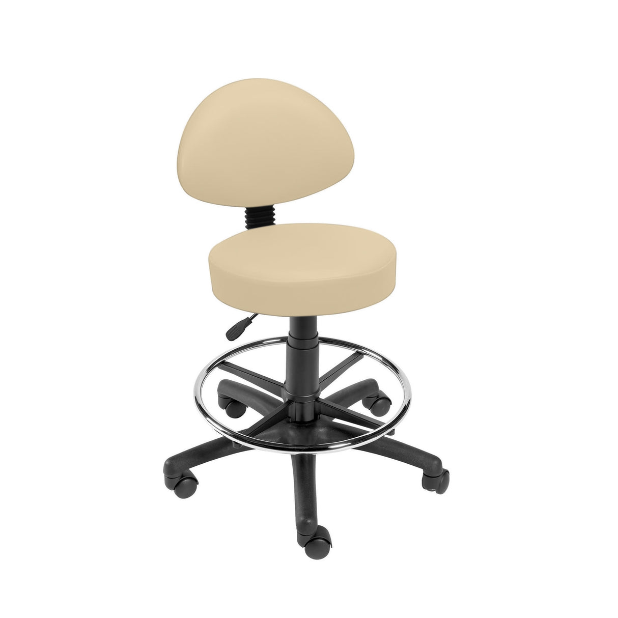Sunflower Medical Gas-lift Stool with Back Rest