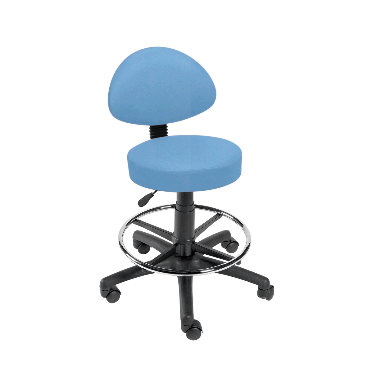 Sunflower Medical Gas-lift Stool with Back Rest