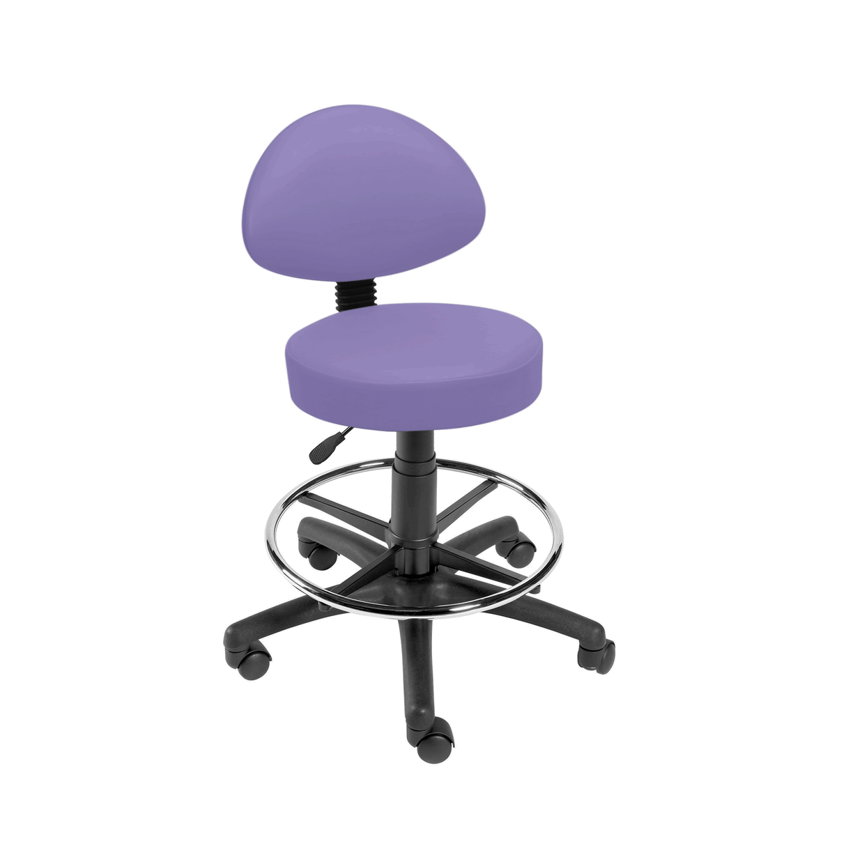 Sunflower Medical Gas-lift Stool with Back Rest