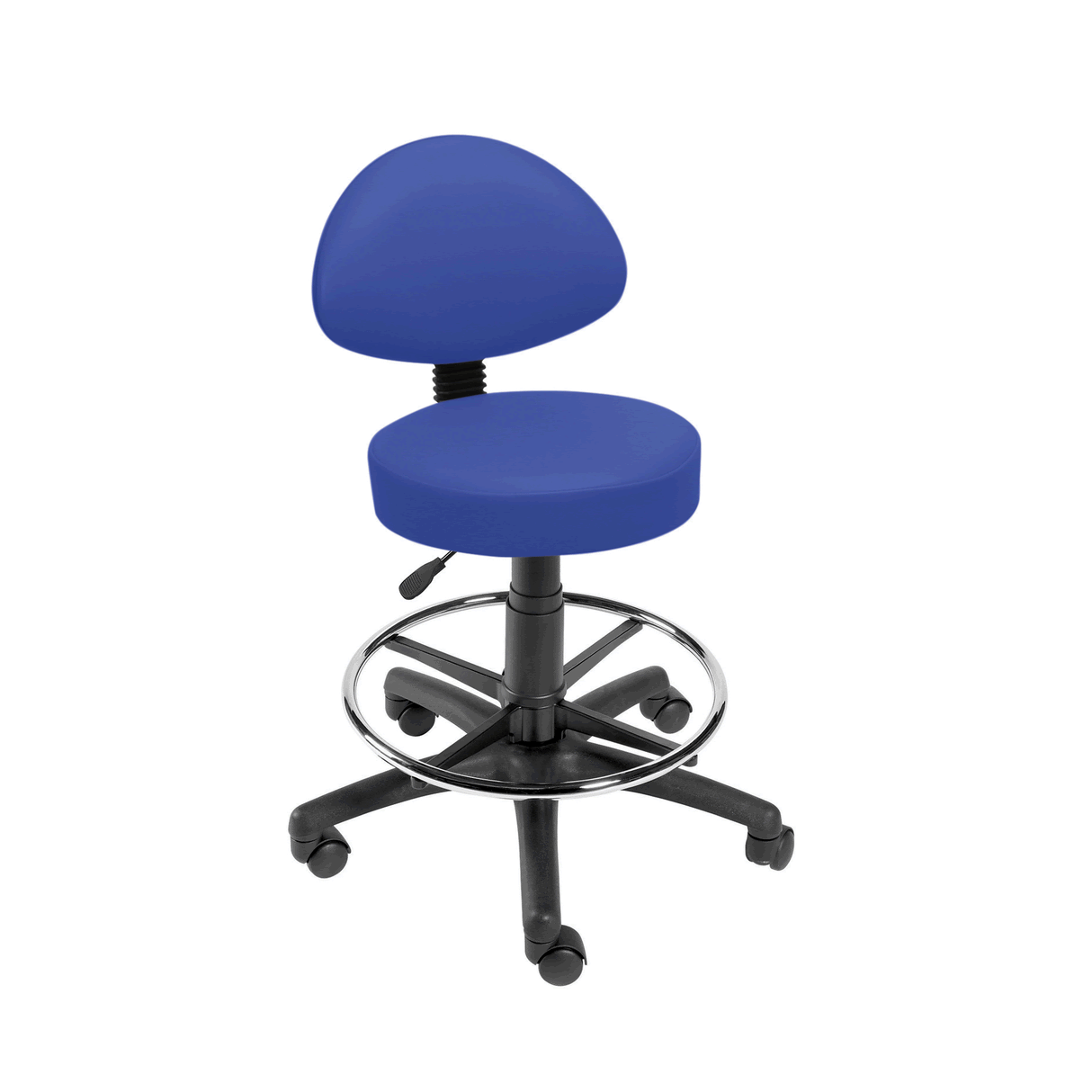Sunflower Medical Gas-lift Stool with Back Rest