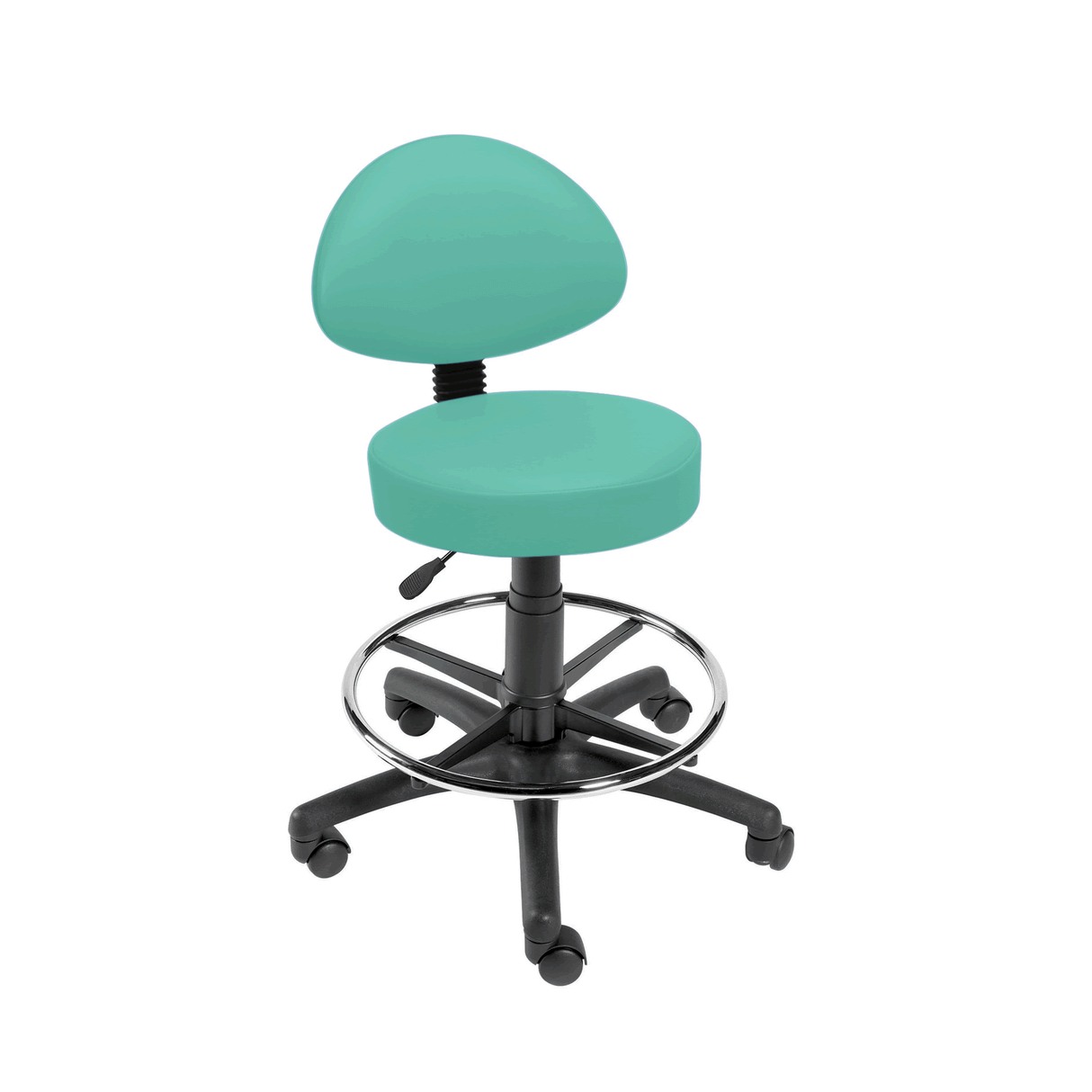 Sunflower Medical Gas-lift Stool with Back Rest
