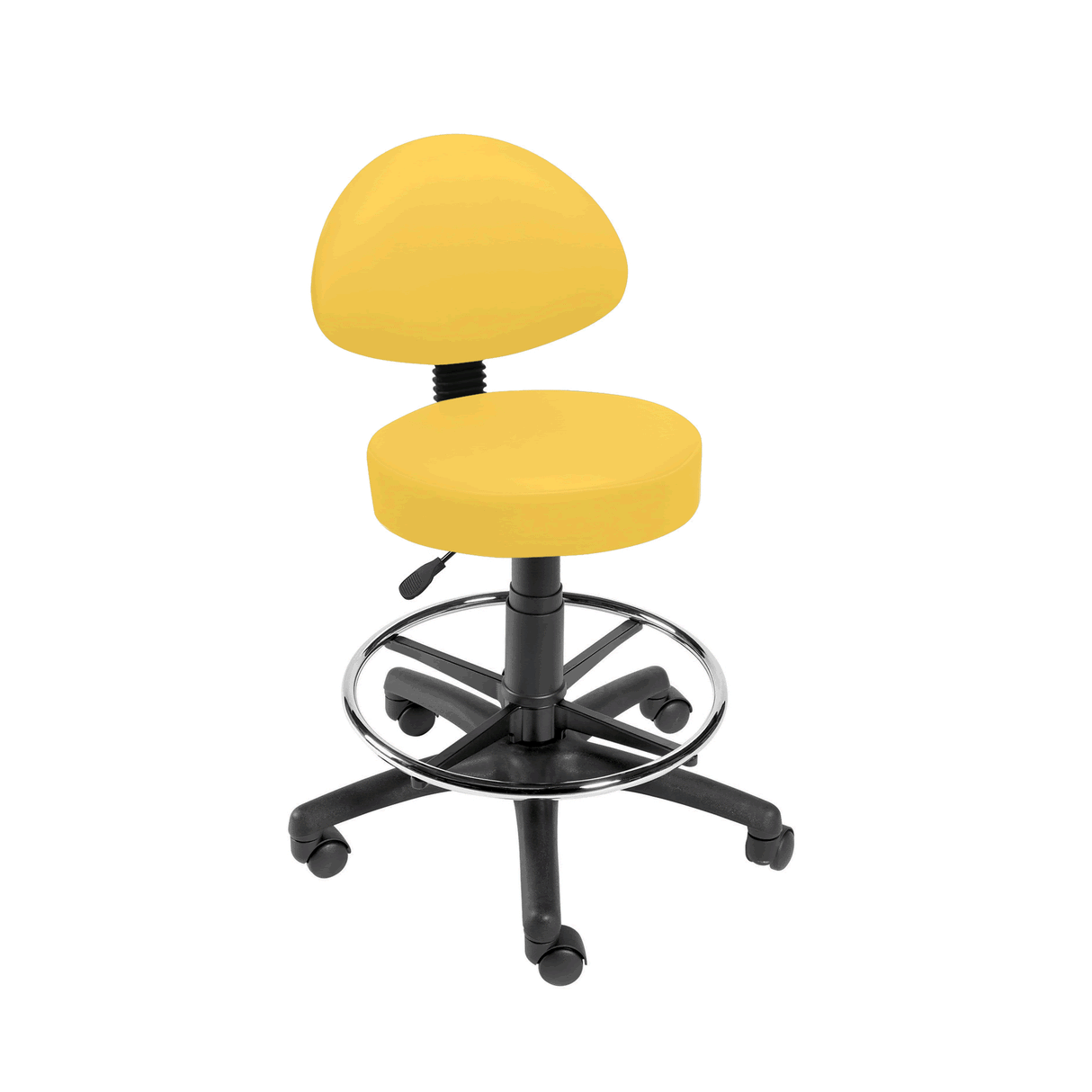 Sunflower Medical Gas-lift Stool with Back Rest