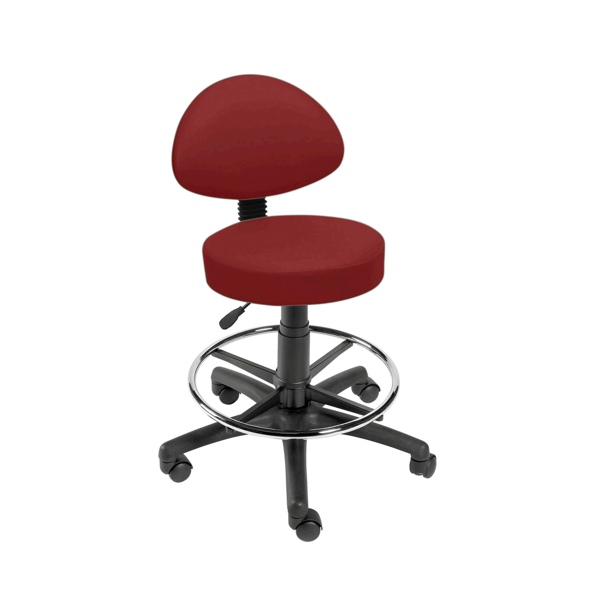 Sunflower Medical Gas-lift Stool with Back Rest