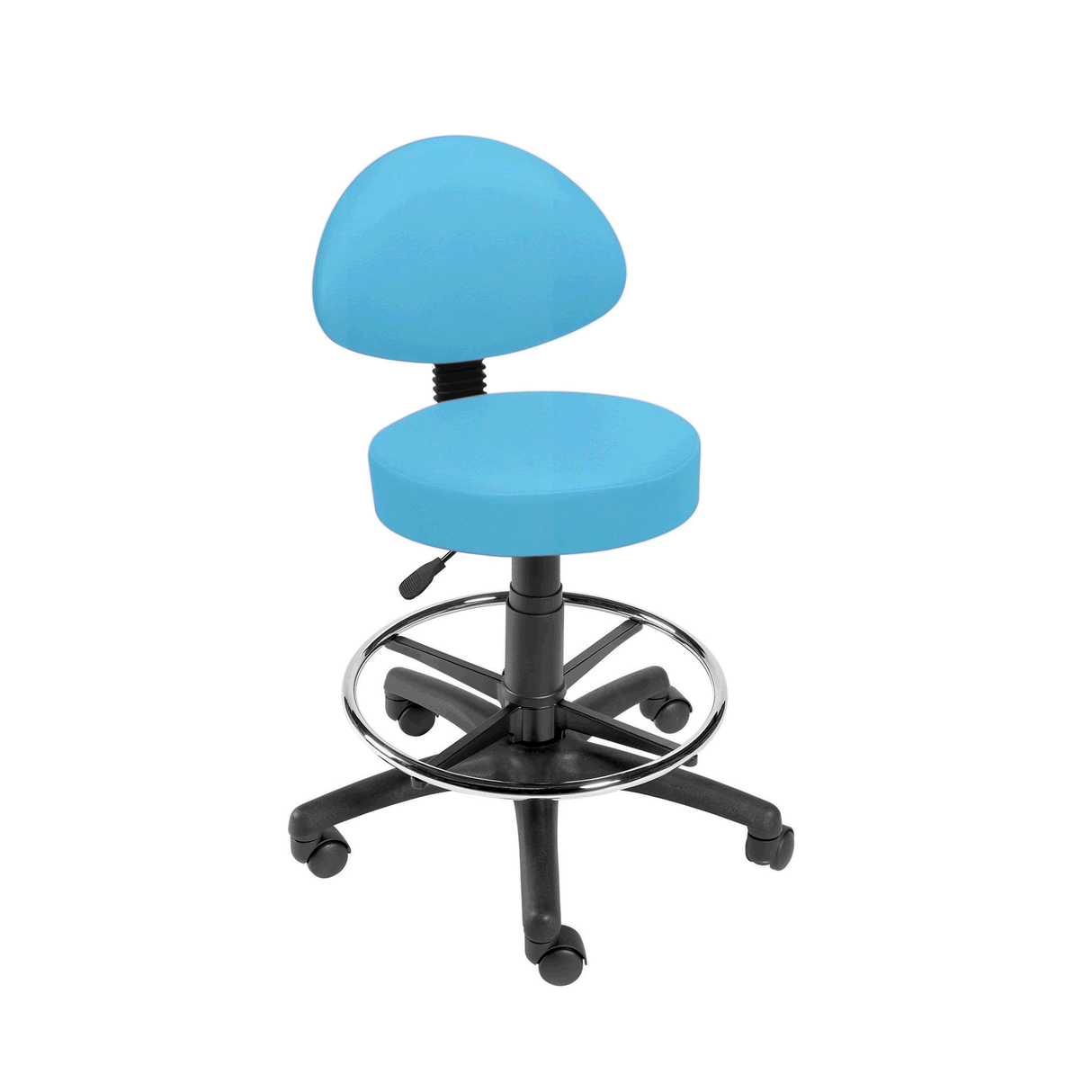 Sunflower Medical Gas-lift Stool with Back Rest