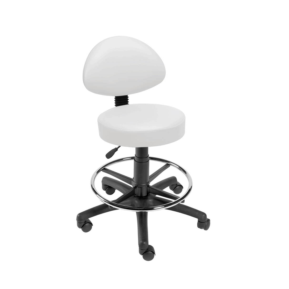 Sunflower Medical Gas-lift Stool with Back Rest