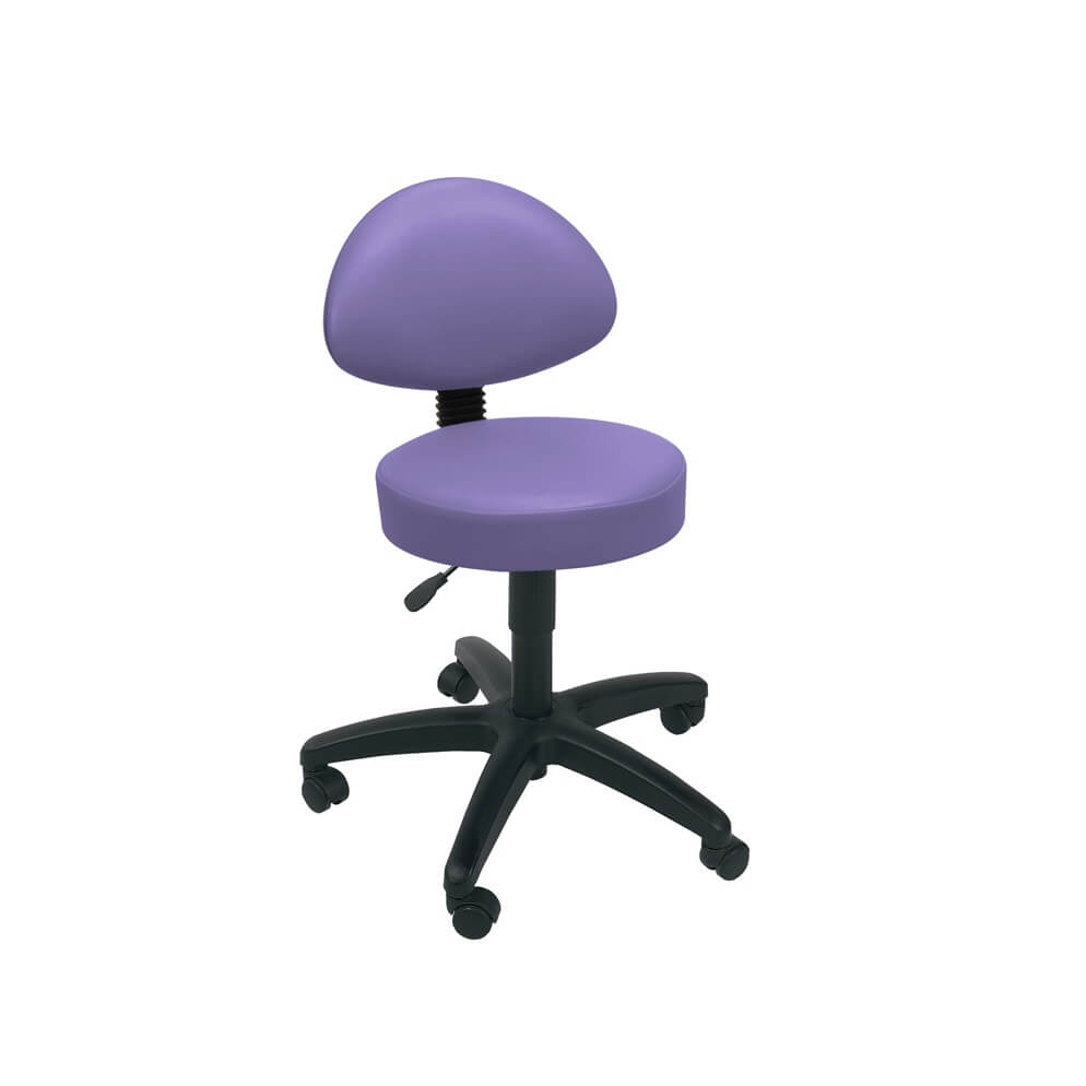 Sunflower Medical Gas-lift Stool with Back Rest