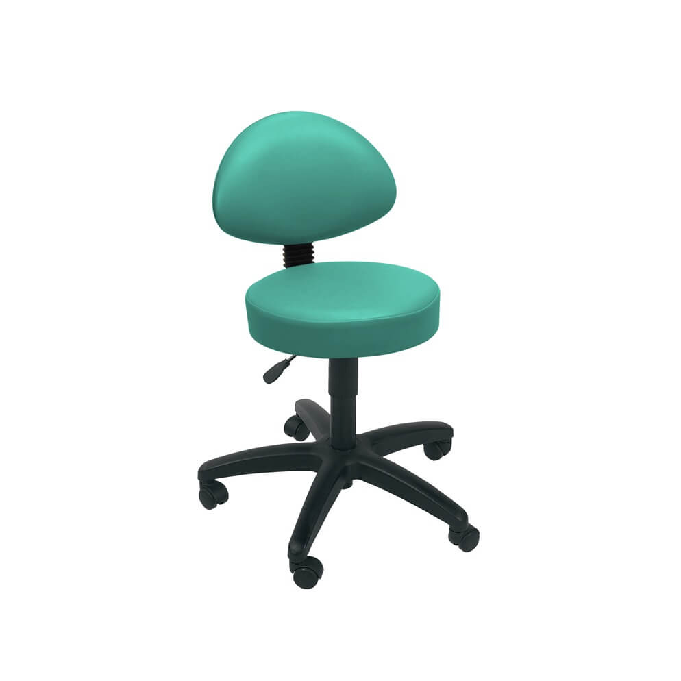 Sunflower Medical Gas-lift Stool with Back Rest