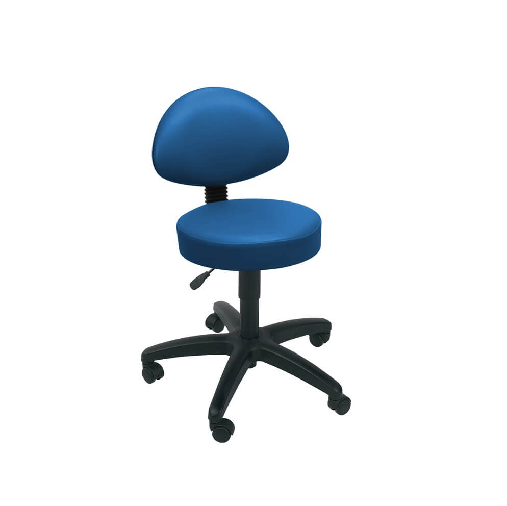 Sunflower Medical Gas-lift Stool with Back Rest