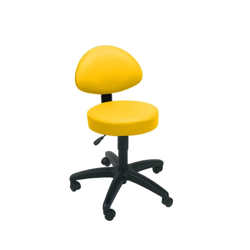 Sunflower Medical Gas-lift Stool with Back Rest