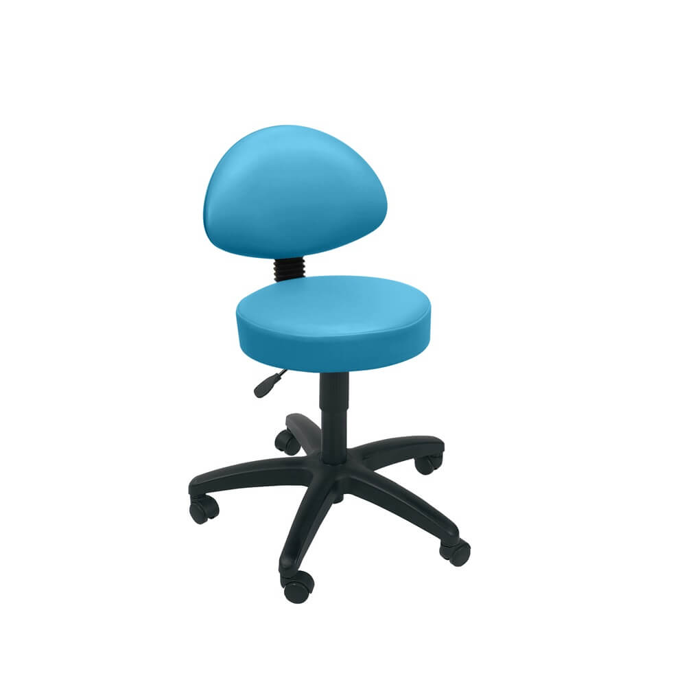 Sunflower Medical Gas-lift Stool with Back Rest