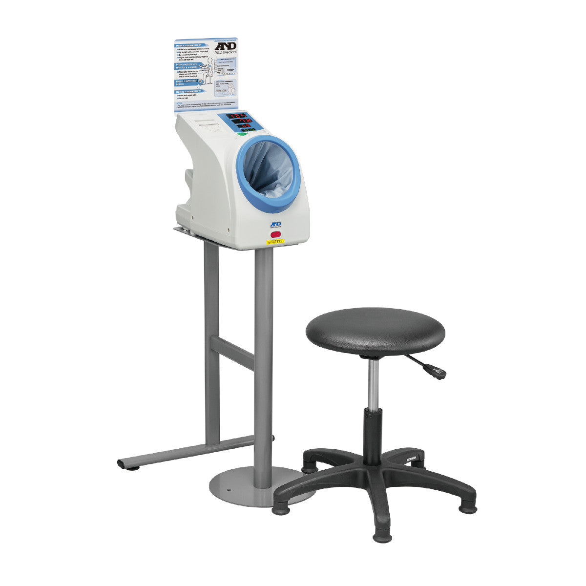 A&D Medical TM-2657P Kiosk & Waiting Room Automatic Blood Pressure Monitor & Stand