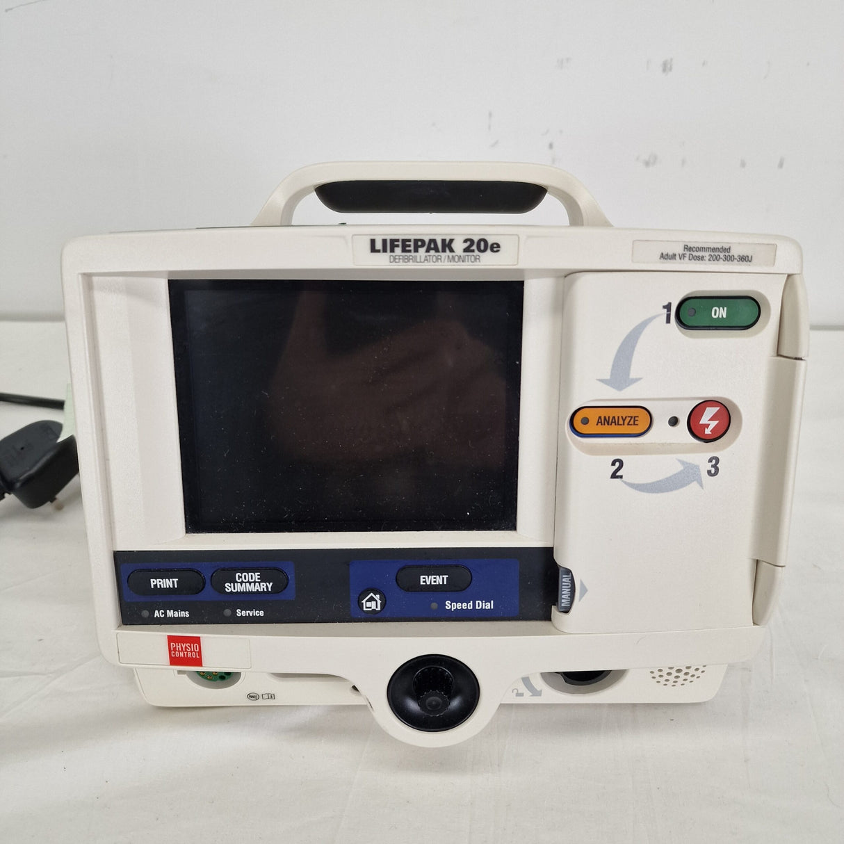 Lifepak 20 E Defibrillator with Pacing and Leads (Defibrillator / Monitor)