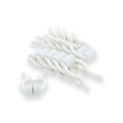 A bundle of white disposable noseclips.