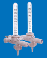 Therapy Equipment 0-15LPM Diamond Range Twin Flowmeter