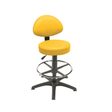 Sunflower Medical Gas-lift Stool with Back Rest