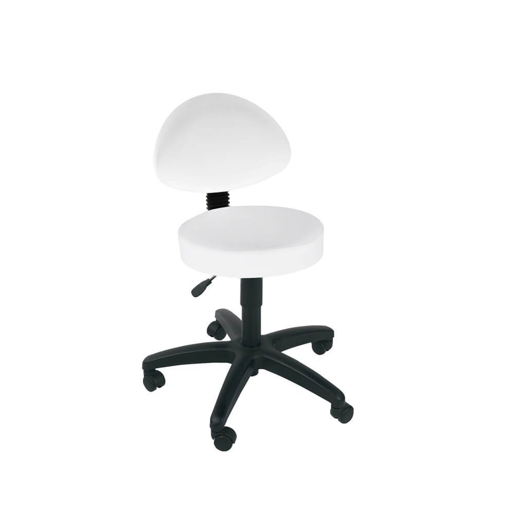 Sunflower Medical Gas-lift Stool with Back Rest