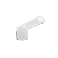 A white Omron VVT Nebuliser Mouthpiece, designed for use with the Omron C28P Nebuliser.
